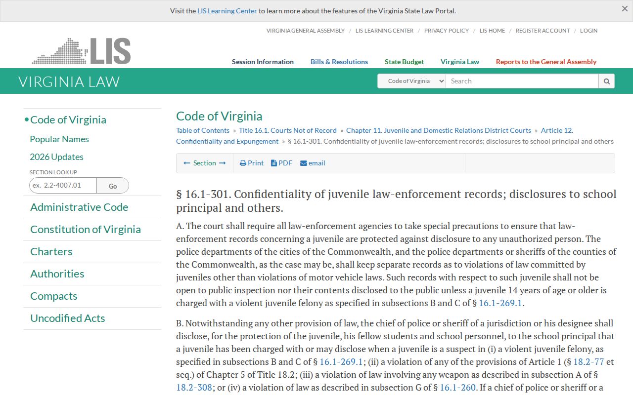Cumberland County warrant records reference explaining juvenile record-access limits