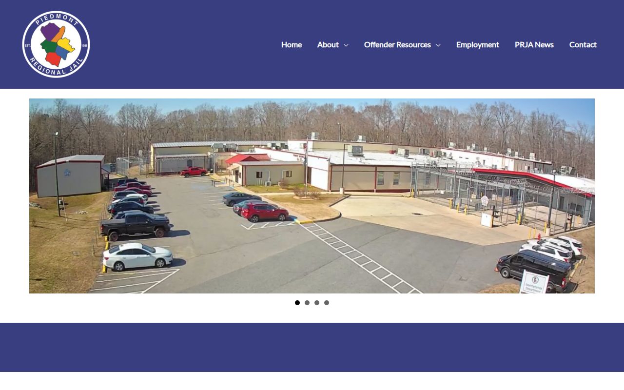 Cumberland County active warrant reference for Piedmont Regional Jail custody services
